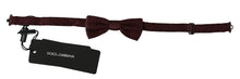 Load image into Gallery viewer, Dolce &amp; Gabbana Elegant Silk Purple Dotted Bow Tie
