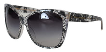 Load image into Gallery viewer, Dolce &amp; Gabbana Chic White Lace Trimmed Sunglasses
