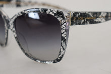 Load image into Gallery viewer, Dolce &amp; Gabbana Chic White Lace Trimmed Sunglasses
