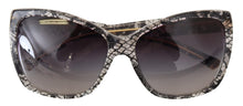 Load image into Gallery viewer, Dolce &amp; Gabbana Chic White Lace Trimmed Sunglasses
