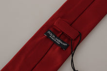 Load image into Gallery viewer, Dolce &amp; Gabbana Exclusive Silk Red Tie
