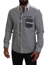 Load image into Gallery viewer, Dolce &amp; Gabbana Classic Black and White Striped Button-Down Shirt
