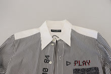 Load image into Gallery viewer, Dolce &amp; Gabbana Classic Black and White Striped Button-Down Shirt
