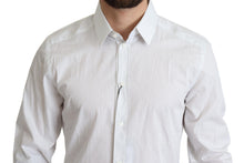 Load image into Gallery viewer, Dolce &amp; Gabbana Elegant Striped Gold Dress Shirt
