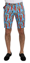 Load image into Gallery viewer, Dolce &amp; Gabbana Chic Blue Chili Print Casual Shorts
