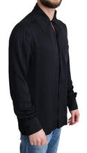 Load image into Gallery viewer, Dolce &amp; Gabbana Black Jacquard Silk Casual Button Down Shirt
