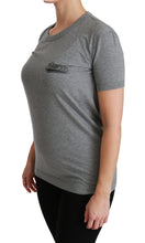 Load image into Gallery viewer, Dolce &amp; Gabbana Chic Gray Amore Patch Crewneck Tee
