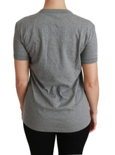 Load image into Gallery viewer, Dolce &amp; Gabbana Chic Gray Amore Patch Crewneck Tee
