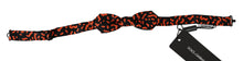 Load image into Gallery viewer, Dolce &amp; Gabbana Elegant Silk Tied Bow Tie in Orange Black
