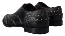 Load image into Gallery viewer, Dolce &amp; Gabbana Elegant Studded Black Derby Shoes
