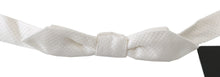 Load image into Gallery viewer, Dolce &amp; Gabbana Elegant White Silk Bow Tie
