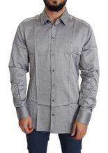 Load image into Gallery viewer, Dolce &amp; Gabbana Elegant Gray Slim Fit Cotton Dress Shirt
