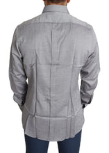 Load image into Gallery viewer, Dolce &amp; Gabbana Elegant Gray Slim Fit Cotton Dress Shirt
