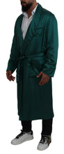 Load image into Gallery viewer, Dolce &amp; Gabbana Elegant Silk Robe in Lush Green
