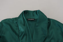 Load image into Gallery viewer, Dolce &amp; Gabbana Elegant Silk Robe in Lush Green
