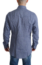 Load image into Gallery viewer, Dolce &amp; Gabbana Elegant Striped Linen Button-Down Shirt
