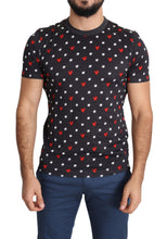 Load image into Gallery viewer, Dolce &amp; Gabbana Chic Gray Cotton T-Shirt with Heart Prints
