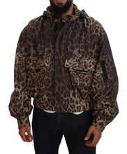 Load image into Gallery viewer, Dolce &amp; Gabbana Elegant Leopard Print Hooded Jacket
