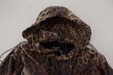 Load image into Gallery viewer, Dolce &amp; Gabbana Elegant Leopard Print Hooded Jacket
