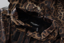 Load image into Gallery viewer, Dolce &amp; Gabbana Elegant Leopard Print Hooded Jacket
