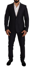 Load image into Gallery viewer, Dolce &amp; Gabbana Elegant Slim Fit Jacquard Suit in Blue
