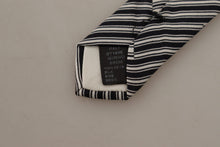 Load image into Gallery viewer, Dolce &amp; Gabbana Elegant Black White Silk Bow Tie
