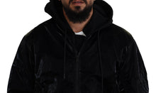 Load image into Gallery viewer, Dolce &amp; Gabbana Elegant Black Bomber Hooded Jacket
