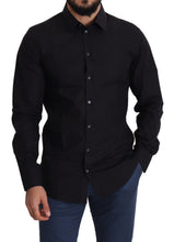 Load image into Gallery viewer, Dolce &amp; Gabbana Sleek Black Cotton Dress Shirt
