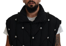Load image into Gallery viewer, Dolce &amp; Gabbana Elegant Black Sleeveless Vest Jacket
