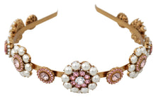 Load image into Gallery viewer, Dolce &amp; Gabbana Elegant Crystal Pearl Diadem Headpiece
