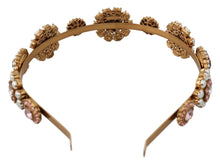 Load image into Gallery viewer, Dolce &amp; Gabbana Elegant Crystal Pearl Diadem Headpiece
