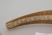 Load image into Gallery viewer, Dolce &amp; Gabbana Exquisite Beige Viscose Diadem Headband
