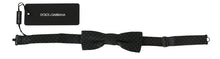 Load image into Gallery viewer, Dolce &amp; Gabbana Elegant Gray Silk Patterned Bow Tie
