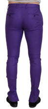 Load image into Gallery viewer, Dolce &amp; Gabbana Elegant Purple Wool Blend Trousers
