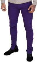 Load image into Gallery viewer, Dolce &amp; Gabbana Elegant Purple Wool Blend Trousers
