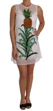 Load image into Gallery viewer, Dolce &amp; Gabbana Chic Pineapple Applique Midi Shift Dress
