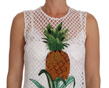 Load image into Gallery viewer, Dolce &amp; Gabbana Chic Pineapple Applique Midi Shift Dress
