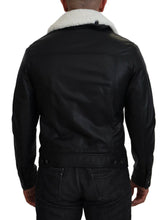 Load image into Gallery viewer, Dolce &amp; Gabbana Elegant Black Leather Bomber Jacket
