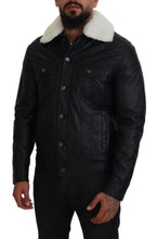 Load image into Gallery viewer, Dolce &amp; Gabbana Elegant Black Leather Bomber Jacket
