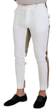 Load image into Gallery viewer, Dolce &amp; Gabbana Two-Tone White &amp; Brown Chic Cotton Pants
