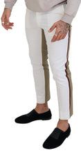 Load image into Gallery viewer, Dolce &amp; Gabbana Two-Tone White &amp; Brown Chic Cotton Pants
