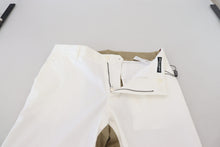 Load image into Gallery viewer, Dolce &amp; Gabbana Two-Tone White &amp; Brown Chic Cotton Pants
