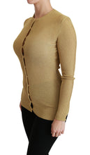 Load image into Gallery viewer, Dolce &amp; Gabbana Elegant Long Sleeve Gold Cardigan
