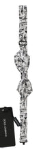 Load image into Gallery viewer, Dolce &amp; Gabbana Elegant White Silk Bow Tie for Sophisticated Evenings
