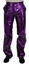 Load image into Gallery viewer, Dolce &amp; Gabbana Elegant Shining Purple Straight Fit Pants
