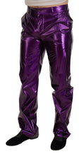 Load image into Gallery viewer, Dolce &amp; Gabbana Elegant Shining Purple Straight Fit Pants
