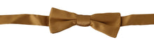 Load image into Gallery viewer, Dolce &amp; Gabbana Opulent Gold Silk Tied Bow Tie
