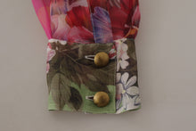 Load image into Gallery viewer, Dolce &amp; Gabbana Multicolor Silk Ascot Collar Blouse
