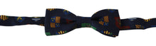 Load image into Gallery viewer, Dolce &amp; Gabbana Exquisite Silk Bow Tie in Blue Flags Print
