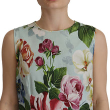Load image into Gallery viewer, Dolce &amp; Gabbana Chic Round Neck Sleeveless Tank with Tropical Rose Print
